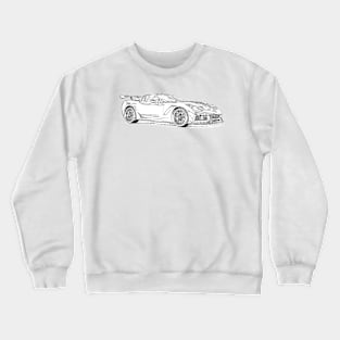 Corvette ZL1 Wireframe Crewneck Sweatshirt